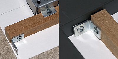 Figure 9 – Attaching the Bracing to the LCD and Frame