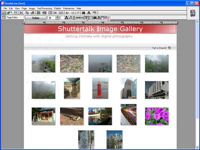 Gallery Page Editor Gallery Page Editor