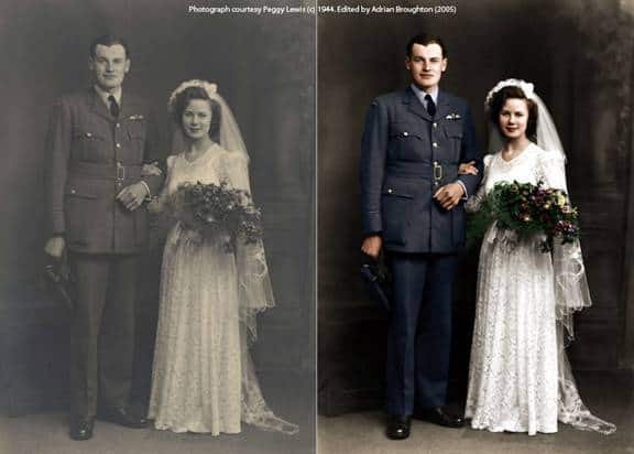Original vs Hand-Coloured Image Original vs Hand-Coloured Image